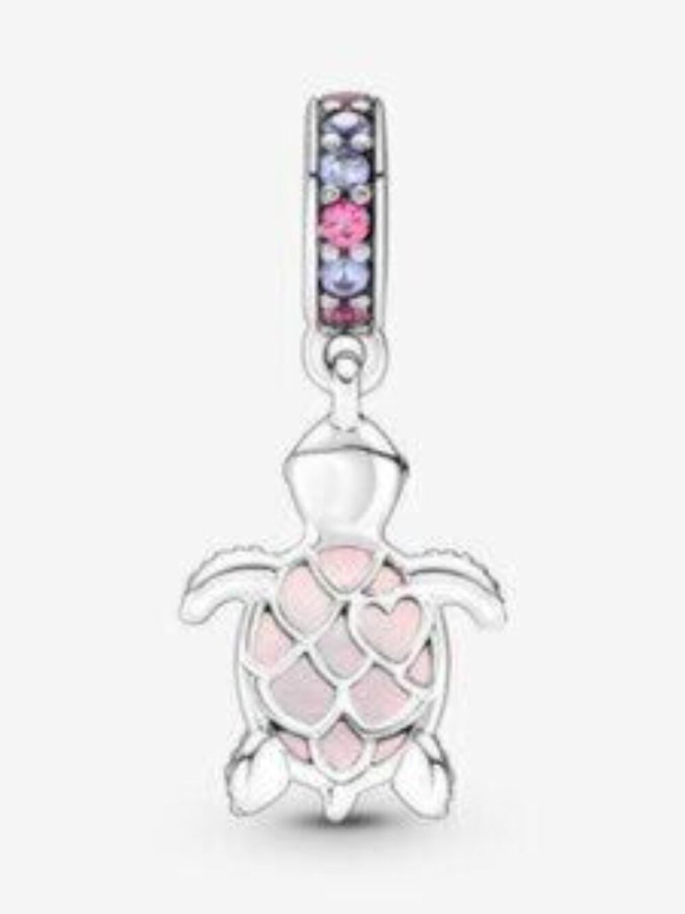 Pandora Pink and Purple Turtle Charm Dangle - Picture 5 of 5